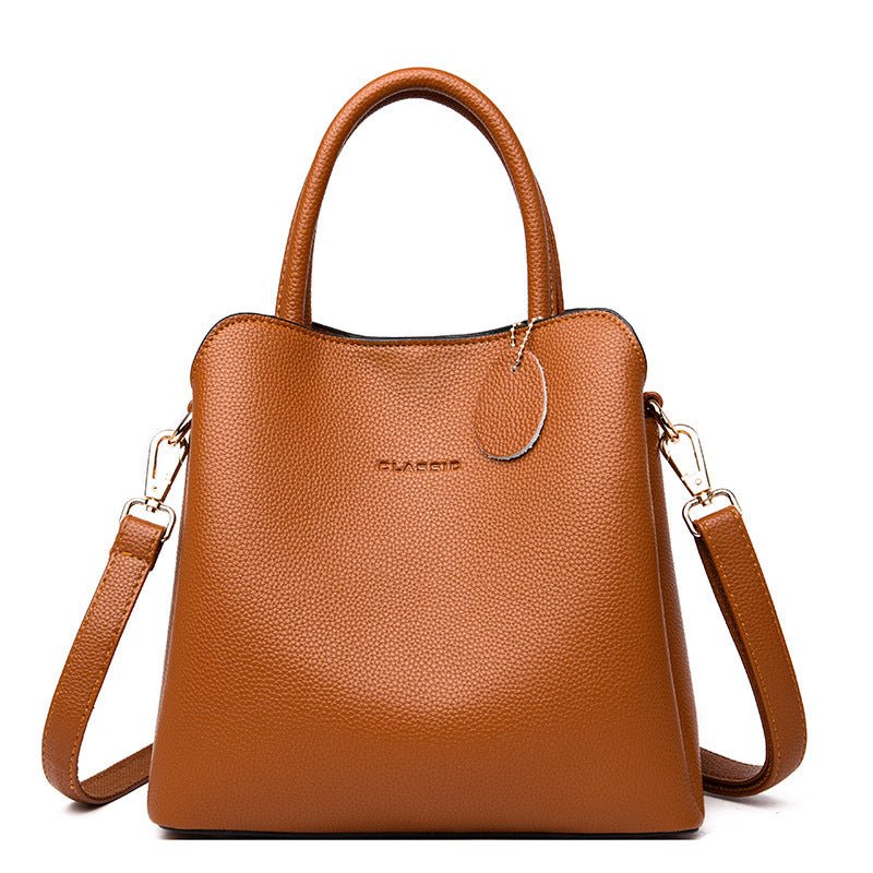 Luxury Handbags Women Bags Designer High Quality Leather Handbags Casual Tote Bag Ladies Shoulder Messenger Bags Sac A Main $55.50 Dana Fashion Color: Brown Women's Bags Product Imformation: Style: Korean Supply category: Spot Bag trend style: Bucket bag