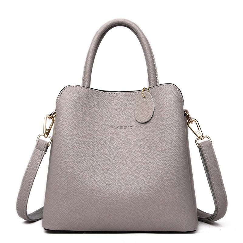 Luxury Handbags Women Bags Designer High Quality Leather Handbags Casual Tote Bag Ladies Shoulder Messenger Bags Sac A Main $55.50 Dana Fashion Color: Grey Women's Bags Product Imformation: Style: Korean Supply category: Spot Bag trend style: Bucket bag B