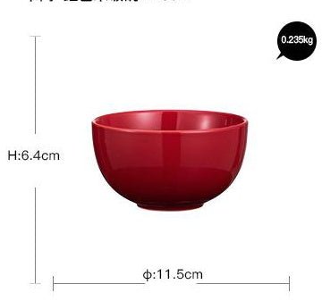 Luxury Red Glaze Ceramic Dinner Sets Kitchen Utensils Porcelain Salad Serving Plate Dish Bowl Restaurant Dining Table Home Decor $19.13 Dana Fashion style: Red rice bowl Dana's Kitchen Product information: Material: porcelain Applicable crowd: the elderly