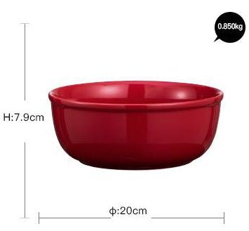 Luxury Red Glaze Ceramic Dinner Sets Kitchen Utensils Porcelain Salad Serving Plate Dish Bowl Restaurant Dining Table Home Decor $52.02 Dana Fashion style: Red soup bowl Dana's Kitchen Product information: Material: porcelain Applicable crowd: the elderly