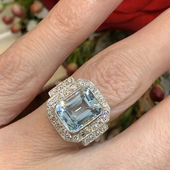 Luxury Square Sea Blue Zircon Ring For High-end Anniversary Celebration $18.10 Dana Fashion Color: F1043 Sea Blue Size: No 10 Women's Accessories Product information: Type: Ring, ring Treatment Process: inlaid zircon Color: F1043 sea blue Size: no.6, no.7