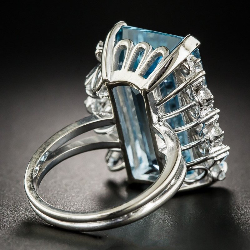 Luxury Topaz Engagement Ring European And American Sapphire $19.18 Dana Fashion Color: Sea Blue Size: No 10 Women's Accessories Product information: Color: Sea Blue Size: no.6, no.7, no.8, no.9, no.10 Style: Women's Material: Copper Shape: Geometric Packi