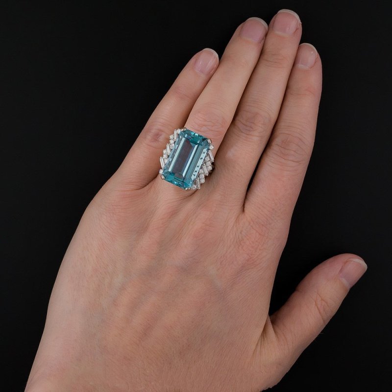 Luxury Topaz Engagement Ring European And American Sapphire $19.18 Dana Fashion Color: Sea Blue Size: No 10 Women's Accessories Product information: Color: Sea Blue Size: no.6, no.7, no.8, no.9, no.10 Style: Women's Material: Copper Shape: Geometric Packi