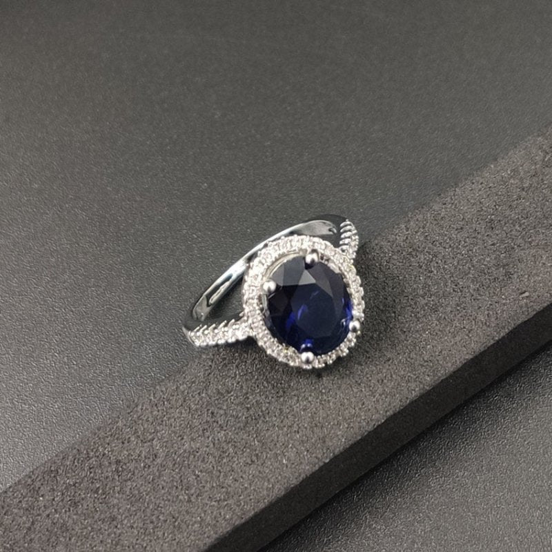 Luxury Zircon Round Crystal Ring $15.46 Dana Fashion Color: Sapphire Blue size: No10 Women's Accessories Product information: Type: Ring Treatment Process: Electroplating Color: purple, green, black, light blue, ink blue, sapphire blue Size: no.6, no.7, n