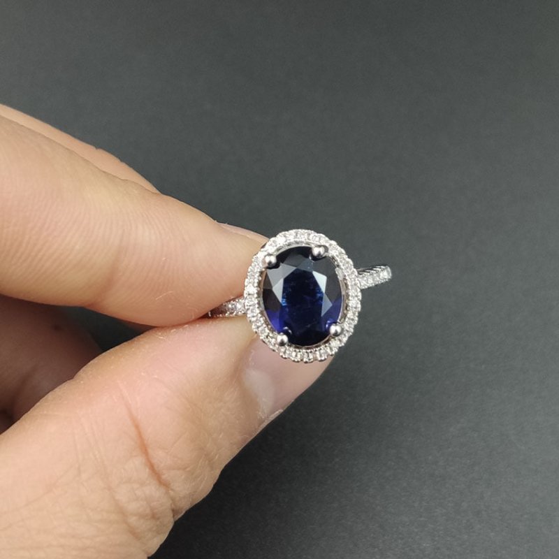 Luxury Zircon Round Crystal Ring $15.46 Dana Fashion Color: Black size: No10 Women's Accessories Product information: Type: Ring Treatment Process: Electroplating Color: purple, green, black, light blue, ink blue, sapphire blue Size: no.6, no.7, no.8, no.