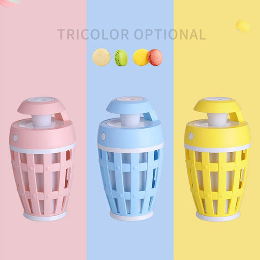 Macaron color matching mini humidifier $120.83 Dana Fashion Color: Blue Beauty Tools Intermittent spray mode time: about 12 hours Working current: 400MA Use power: 2W Material: ABS/PP+PC electronic components Weight / net weight: 255g Spray amount: 35ML/H