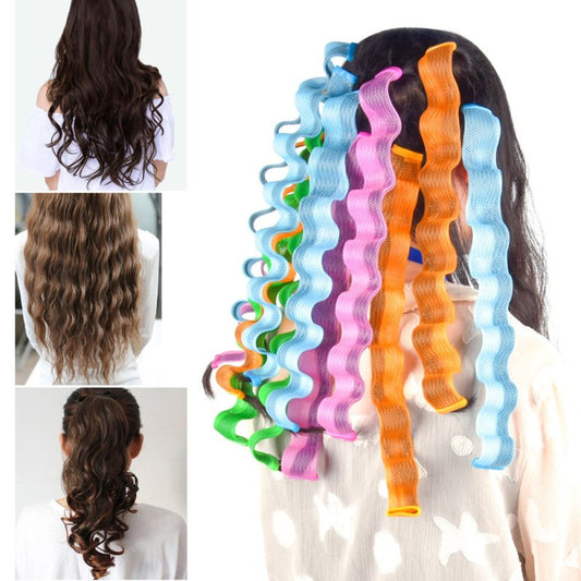 Magic Manual Curling Iron Without Hurting Hair $24.82 Dana Fashion Color: 30cm 30PC Beauty Tools Overview: -These curlers can easily roll up and curl your hair and easily create a unique fashion style. -Hair can be styled naturally without chemicals. -Eas