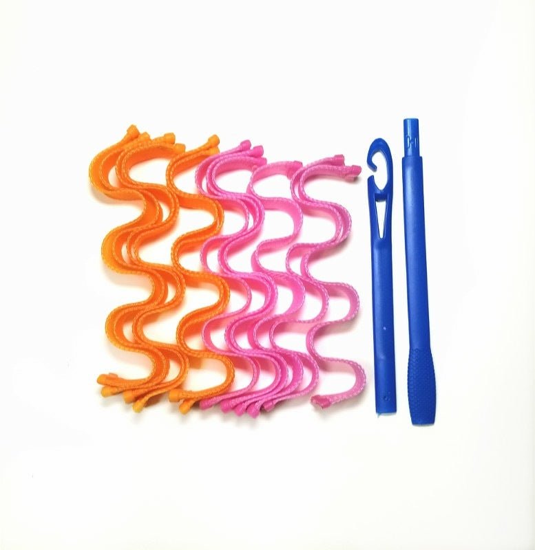 Magic Manual Curling Iron Without Hurting Hair $13.05 Dana Fashion Color: Pink orange Beauty Tools Overview: -These curlers can easily roll up and curl your hair and easily create a unique fashion style. -Hair can be styled naturally without chemicals. -E