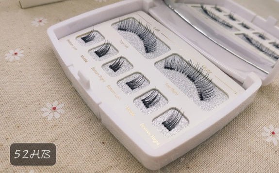Magnet eyelashes magnetic eyelashes $19.50 Dana Fashion Specification: 52HB makeup Product Category: Whole false eyelashes False Eyelashes Category: Plastic Transparent Terrier Style: cross section Material: high temperature protein Production process: ha