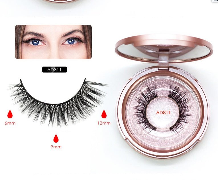 Magnet false eyelashes $26.32 Dana Fashion Style: Round tube Model: AD811 makeup Product Category: Eyeliner Name: Magnet false eyelashes Colour: Black Size: 13.7 * 11.7 * 2.8cm