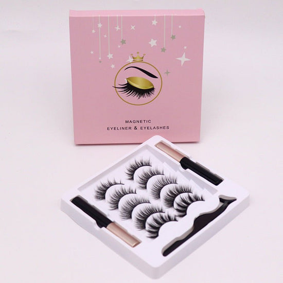 Magnetic Eyelashes Eyeliner Set Long Lasting False Mink Waterproof Eye Lashes Extension Reusable Beauty Makeup Tool $18.50 Dana Fashion Color: 003 single number makeup Overview The eyeliner has a fine and smooth texture and is naturally beautiful. It can