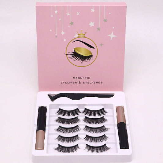 Magnetic Eyelashes Eyeliner Set Long Lasting False Mink Waterproof Eye Lashes Extension Reusable Beauty Makeup Tool $18.50 Dana Fashion Color: 003 single number makeup Overview The eyeliner has a fine and smooth texture and is naturally beautiful. It can