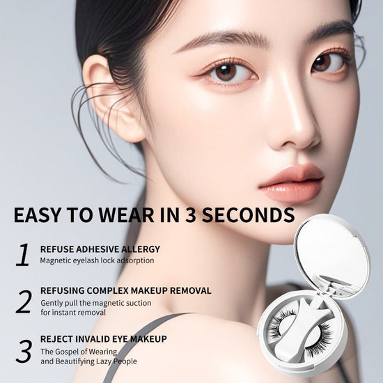 Magnetic False Eyelashes Integrated Storage Box Glue-free Magnet False Eyelashes Natural Makeup Tools With Applicater $19.90 Dana Fashion Specifications: EM01 SET makeup Overview: 【Magnetic Eyelashes】Designed to be effortlessly elegant, these lashes offer