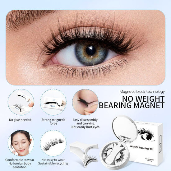 Magnetic False Eyelashes Integrated Storage Box Glue-free Magnet False Eyelashes Natural Makeup Tools With Applicater $19.90 Dana Fashion Specifications: EM01 SET makeup Overview: 【Magnetic Eyelashes】Designed to be effortlessly elegant, these lashes offer