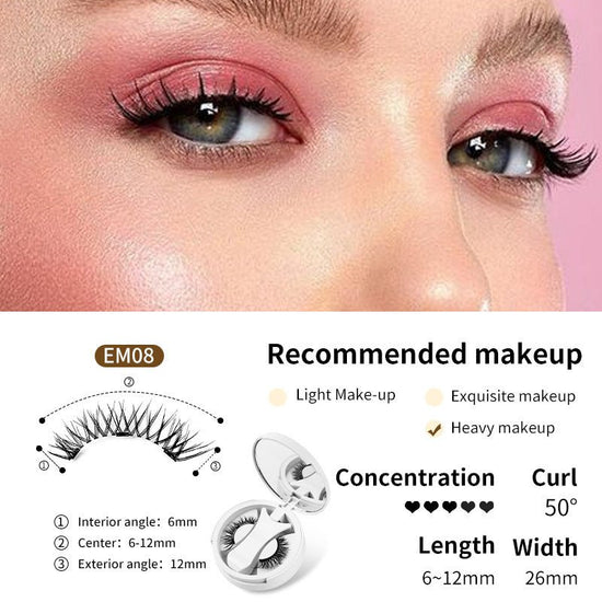 Magnetic False Eyelashes Integrated Storage Box Glue-free Magnet False Eyelashes Natural Makeup Tools With Applicater $19.90 Dana Fashion Specifications: EM08 SET makeup Overview: 【Magnetic Eyelashes】Designed to be effortlessly elegant, these lashes offer