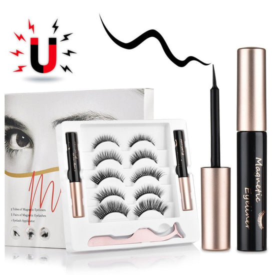 Magnetic false eyelashes $19.00 Dana Fashion style: 1pc makeup Material: imported fiber Production process: pure hand Specification: 5 sets of magnetic false eyelashes + 2 sets of mascara Product size: 13.7*14.5*1.7cm