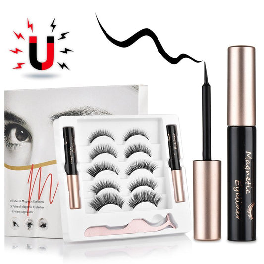 Magnetic false eyelashes $19.00 Dana Fashion style: 1pc makeup Material: imported fiber Production process: pure hand Specification: 5 sets of magnetic false eyelashes + 2 sets of mascara Product size: 13.7*14.5*1.7cm