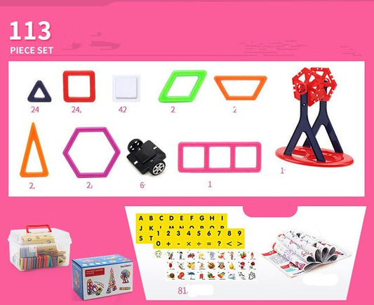 Magnetic piece building blocks change pulling magnetic piece children early education educational toy set magnetic piece $85.37 Dana Fashion style: 113 pieces Toys & Hobbies Magnetic piece building blocks change pulling magnetic piece children early educa