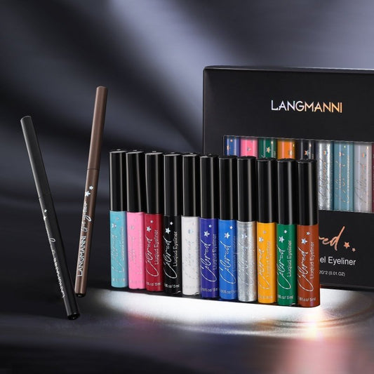 Make-up Eyeliner Liquid And Gel Pen Combination Set $53.14 Dana Fashion Color: Multicolor makeup Product information: Product category: eyeliner Efficacy: modification Features: Feature an ultra-fine, flexible tip that delivers intense pigmentation Size I