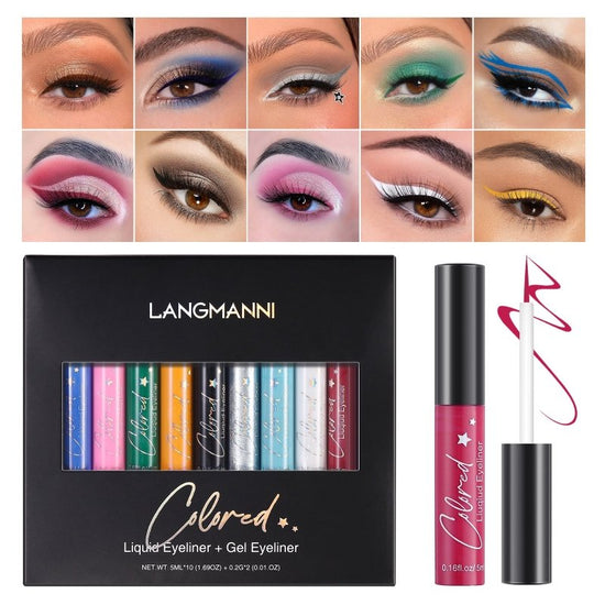 Make-up Eyeliner Liquid And Gel Pen Combination Set $53.14 Dana Fashion Color: Multicolor makeup Product information: Product category: eyeliner Efficacy: modification Features: Feature an ultra-fine, flexible tip that delivers intense pigmentation Size I