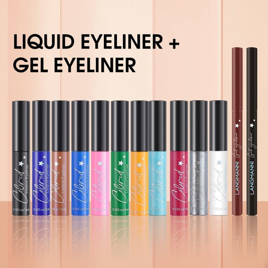 Make-up Eyeliner Liquid And Gel Pen Combination Set $53.14 Dana Fashion Color: Multicolor makeup Product information: Product category: eyeliner Efficacy: modification Features: Feature an ultra-fine, flexible tip that delivers intense pigmentation Size I