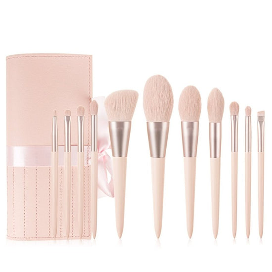 Make-up Kit Beauty Brush Girl $17.99 Dana Fashion style: 11pink ribbon powder bags makeup Product information : Number of brushes: 11 Material: artificial fiber Brush handle material: wooden handle Brush handle specification: long rod Style: 11 pink+ribbo