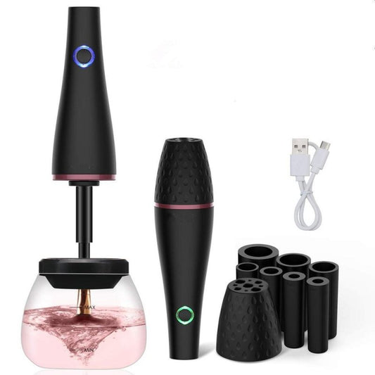 Makeup brush cleaner electric $33.50 Dana Fashion Color: Black makeup [Product color]: black 【Power source】: Charging [Product material]: ABS body