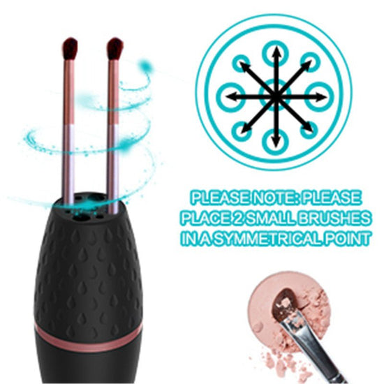 Makeup brush cleaner electric $33.50 Dana Fashion Color: Black makeup [Product color]: black 【Power source】: Charging [Product material]: ABS body