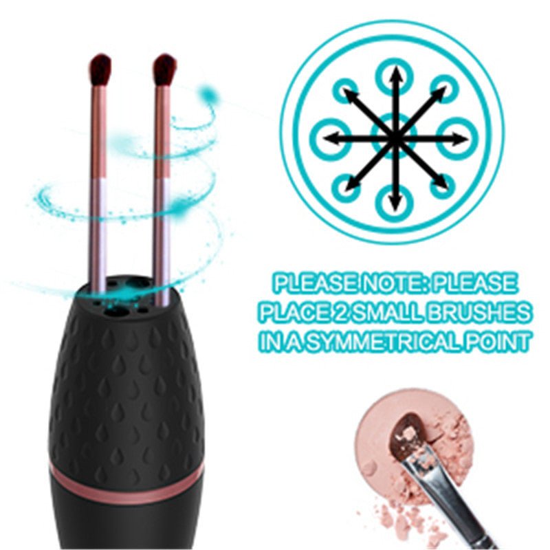 Makeup brush cleaner electric $33.50 Dana Fashion Color: Black makeup [Product color]: black 【Power source】: Charging [Product material]: ABS body