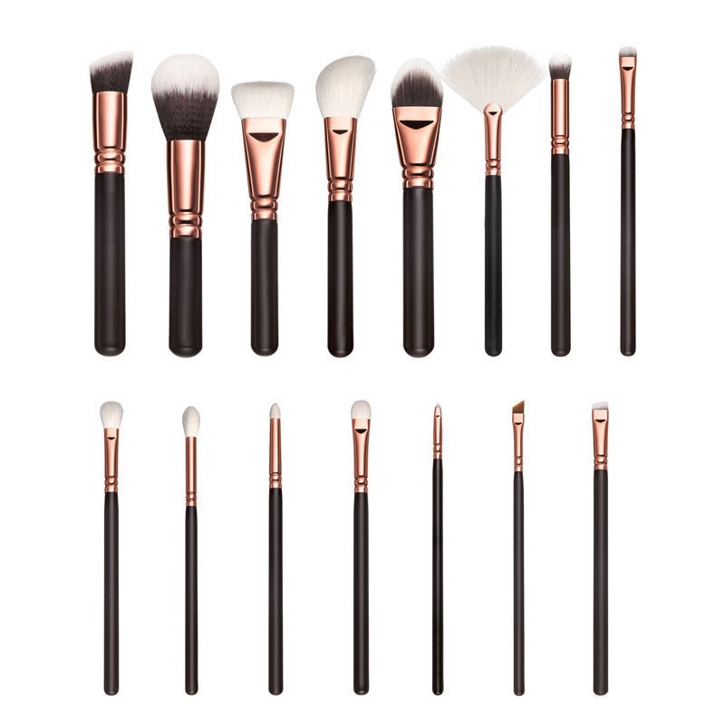Makeup Brush Set Full Set Of Makeup Tools $30.09 Dana Fashion Color: Brown style: B makeup Overview: 15 new foreign trade makeup brush set rose gold makeup brush set white full set of makeup tools Specification: Product Category: Makeup Brush Number of br