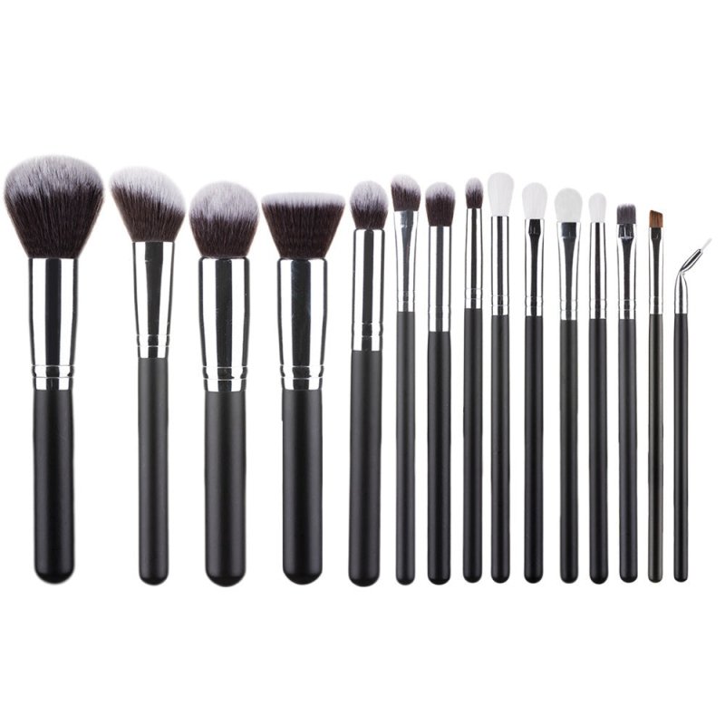 Makeup Brush Set Full Set Of Makeup Tools $25.82 Dana Fashion Color: Black style: B makeup Overview: 15 new foreign trade makeup brush set rose gold makeup brush set white full set of makeup tools Specification: Product Category: Makeup Brush Number of br