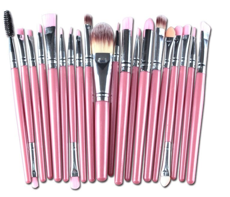 Makeup brush set loose powder brush blush brush eye shadow brush $25.99 Dana Fashion Appearance color: Pink Rod sliver Tube makeup Brush material: corrugated nylon wool Brush bag type: OPP bag Handle material: plastic Hair length specification: 3.5cm Over