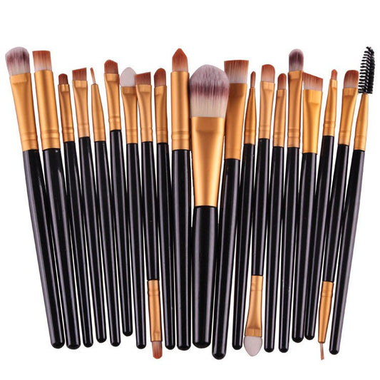 Makeup brush set loose powder brush blush brush eye shadow brush $25.99 Dana Fashion Appearance color: Black Rod Coffee Tube makeup Brush material: corrugated nylon wool Brush bag type: OPP bag Handle material: plastic Hair length specification: 3.5cm Ove