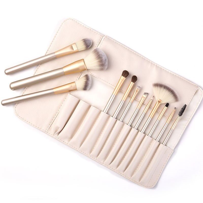 Makeup brush $20.83 Dana Fashion Style: 12pcs with a bag makeup Pink clutch bag, soft and breathable, easy to carry, pink PVC rod, high gloss, durable and wear-resistant, with specular highlights. Concave-convex design, more close to the fingertips touch,