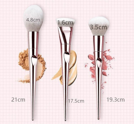 Makeup brush $21.15 Dana Fashion Style: 10pcs makeup Pink clutch bag, soft and breathable, easy to carry, pink PVC rod, high gloss, durable and wear-resistant, with specular highlights. Concave-convex design, more close to the fingertips touch, easy to pi