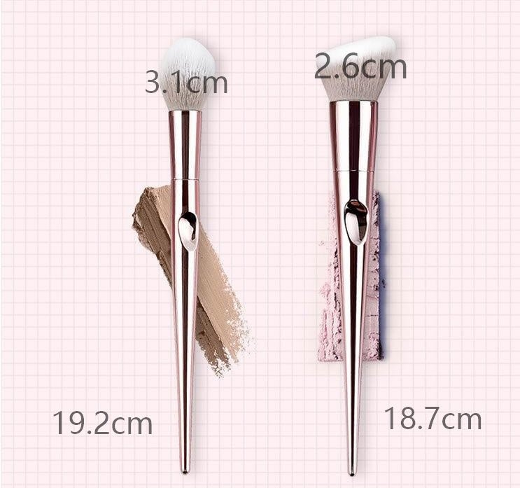 Makeup brush $21.15 Dana Fashion Style: 10pcs makeup Pink clutch bag, soft and breathable, easy to carry, pink PVC rod, high gloss, durable and wear-resistant, with specular highlights. Concave-convex design, more close to the fingertips touch, easy to pi