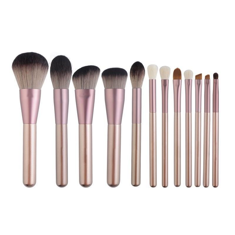 Makeup brush $60.36 Dana Fashion Style: 12pcs makeup Pink clutch bag, soft and breathable, easy to carry, pink PVC rod, high gloss, durable and wear-resistant, with specular highlights. Concave-convex design, more close to the fingertips touch, easy to pi