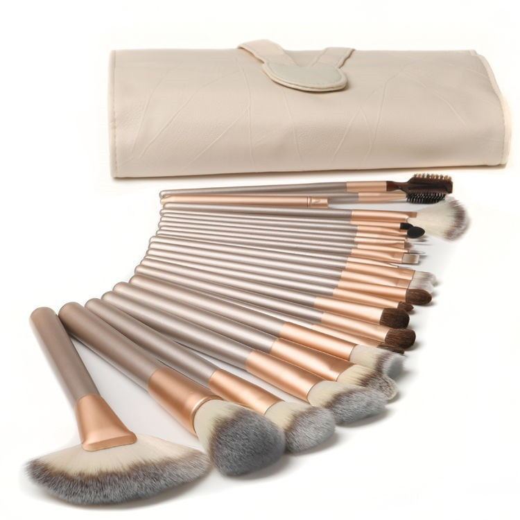 Makeup brush $26.65 Dana Fashion Style: 18pcs with a bag makeup Pink clutch bag, soft and breathable, easy to carry, pink PVC rod, high gloss, durable and wear-resistant, with specular highlights. Concave-convex design, more close to the fingertips touch,