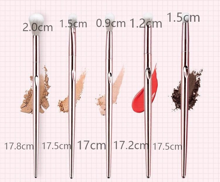Makeup brush $21.15 Dana Fashion Style: 10pcs makeup Pink clutch bag, soft and breathable, easy to carry, pink PVC rod, high gloss, durable and wear-resistant, with specular highlights. Concave-convex design, more close to the fingertips touch, easy to pi