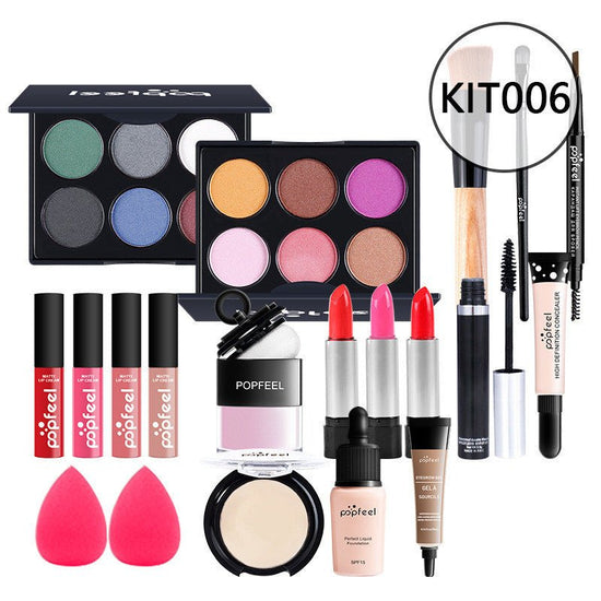 Makeup Cosmetics Set Beginner Combination Concealer Eyeliner Eyebrow Pencil $119.00 Dana Fashion Color: KIT06 makeup Product information: Efficacy: modification Model: KIT011 Number of colors: eight colors and above Color: natural color Color classificati