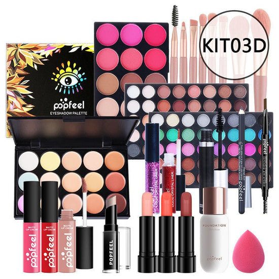 Makeup Cosmetics Set Beginner Combination Concealer Eyeliner Eyebrow Pencil $119.00 Dana Fashion Color: KIT03D makeup Product information: Efficacy: modification Model: KIT011 Number of colors: eight colors and above Color: natural color Color classificat