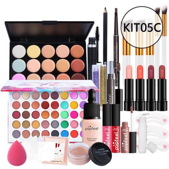 Makeup Cosmetics Set Beginner Combination Concealer Eyeliner Eyebrow Pencil $119.00 Dana Fashion Color: KIT05C makeup Product information: Efficacy: modification Model: KIT011 Number of colors: eight colors and above Color: natural color Color classificat