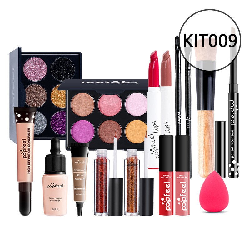 Makeup Cosmetics Set Beginner Combination Concealer Eyeliner Eyebrow Pencil $119.00 Dana Fashion Color: KIT09 makeup Product information: Efficacy: modification Model: KIT011 Number of colors: eight colors and above Color: natural color Color classificati