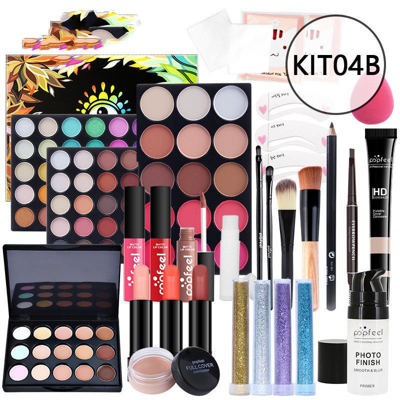 Makeup Cosmetics Set Beginner Combination Concealer Eyeliner Eyebrow Pencil $119.00 Dana Fashion Color: KIT04B makeup Product information: Efficacy: modification Model: KIT011 Number of colors: eight colors and above Color: natural color Color classificat