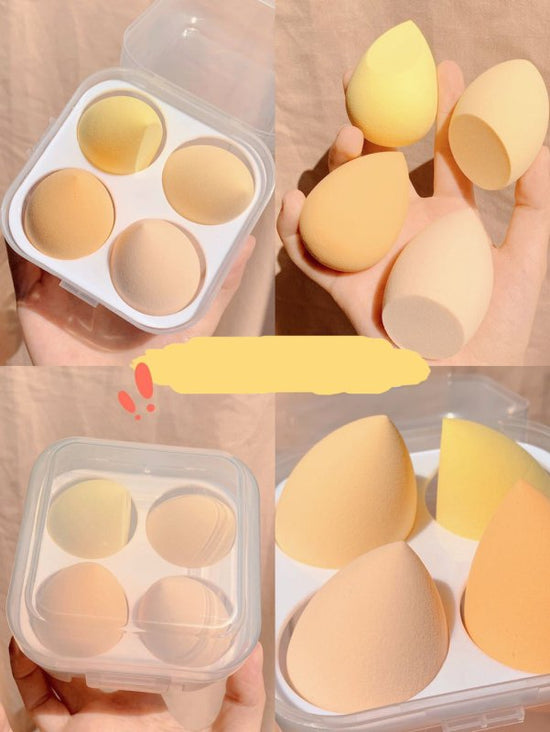 Makeup egg box $19.69 Dana Fashion Color: Grape quantity: 4 pieces makeup Product Category: Beauty Egg Material: synthetic sponge Pack Size: length X width X height about 6cm