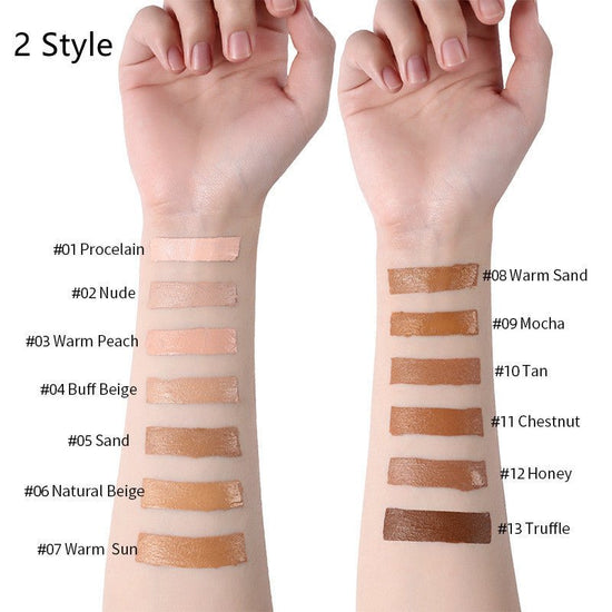 Makeup Liquid Foundation Oil Control Concealer $20.50 Dana Fashion style: 2 Style quantity: 1PC makeup Product information: Product Category: Liquid Foundation Skin Type: General Specifications: normal specifications Color: 13 colors Efficacy: Concealer S