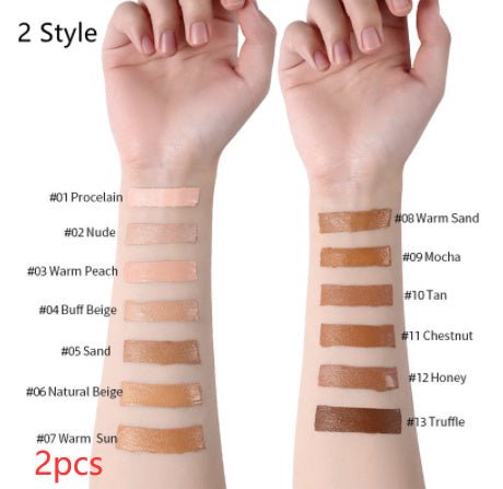 Makeup Liquid Foundation Oil Control Concealer $20.50 Dana Fashion style: 2 Style quantity: 2PCS makeup Product information: Product Category: Liquid Foundation Skin Type: General Specifications: normal specifications Color: 13 colors Efficacy: Concealer