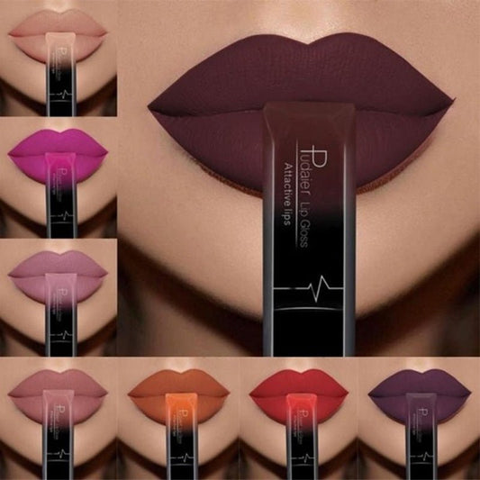 Makeup matte matte lip gloss lipstick $12.50 Dana Fashion Color: 01color makeup Product information: 21 Color for You to Choose. 100% brand new and High quality Quantity: 1PC Features: Matte,Long-lasting,Waterproof Packing list： Lip Glaze*1 Capacity: 8ml