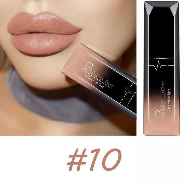 Makeup matte matte lip gloss lipstick $12.50 Dana Fashion Color: 10color makeup Product information: 21 Color for You to Choose. 100% brand new and High quality Quantity: 1PC Features: Matte,Long-lasting,Waterproof Packing list： Lip Glaze*1 Capacity: 8ml