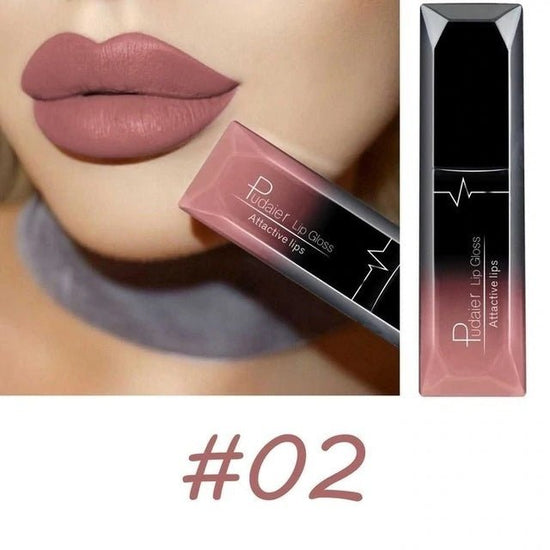 Makeup matte matte lip gloss lipstick $12.50 Dana Fashion Color: 02color makeup Product information: 21 Color for You to Choose. 100% brand new and High quality Quantity: 1PC Features: Matte,Long-lasting,Waterproof Packing list： Lip Glaze*1 Capacity: 8ml